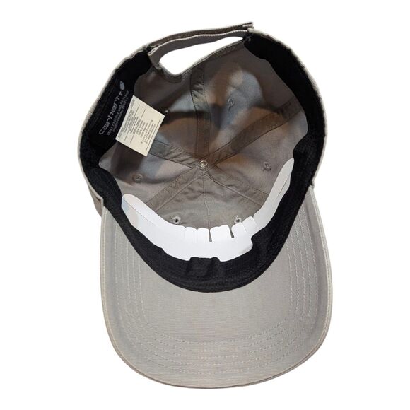 Carhartt Force Canvas Grey Strapback Cap Adjustable Hat Unisex - Picture 3 of 4